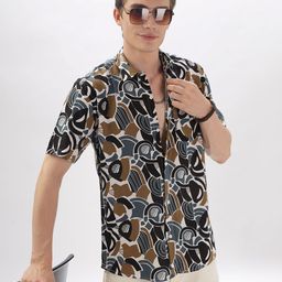 BS BLUE SQUAD Men Opaque Printed Casual Shirt-image-86