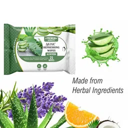 SKINIC Refreshing Aloe Vera Wet Wipes - 25 Pieces-image-64