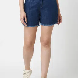 The Roadster Lifestyle Co Pure Cotton Above Knee Shorts-57