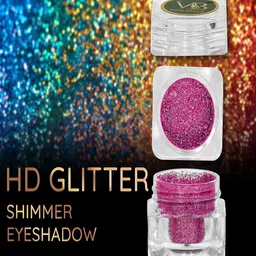 Veoni BELLEHD Glitter Shimmer Waterproof Eyeshadow - Magenta-38