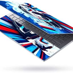 Flipkart SmartBuy Combo of Full Body Laptop Skin and Mouse Pad - BMW M Sport White Splash No Residue Removable Self Adhesive Vinyl Reusable Laptop Skin Compatible for 15.6 inch-image-80