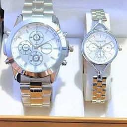 Skylark Unisex Dial & Stainless Steel Bracelet Style Straps Analogue Multi Function Watch-1