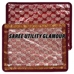 Kuber Industries Maroon & Transparent Regular Multi-Utility Organisers image 2