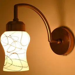 1ST TIME Black & White Printed Glass Wall Lamp-picture-33