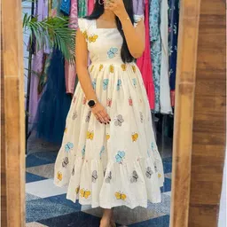 CORSICA Floral Print Flutter Sleeve Maxi Dress-picture-5
