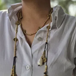 Studio Anviksha Artificial Beaded Wraparound Statement Necklace-image-11