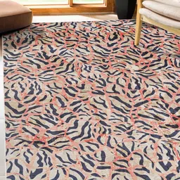 Kaleen India Rose Gold Polyester Carpets-image-98