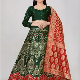 Mr Y Semi-Stitched Lehenga & Unstitched Blouse With Dupatta-picture-12
