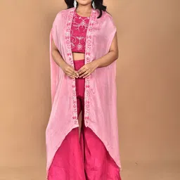 Morchari Embroidered Top Jacket With Palazzo Co-ords-image-44