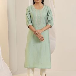 Libas Women Ethnic Motifs Embroidered Kurta-image-25