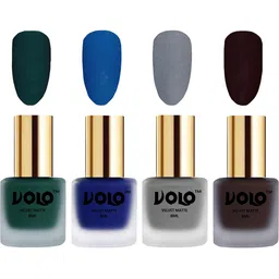 VOLO Set Of 4 Velvet Matte Nail Polish- 8 ml Each- Shade- 12-19-20-45-image-48