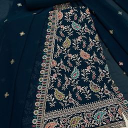 Soch Embroidered Silk Georgette Unstitched Dress Material-image-17