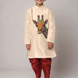 DEVOILER Boy's Ethnic Motifs Printed Kurta-picture-15