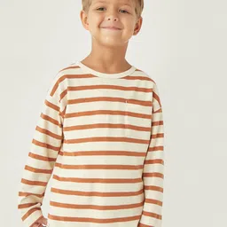 Juniors by Babyshop Kids Striped Long Sleeves Cotton Top-57