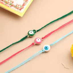 Kook N Keech Set Of 3 Evil Eye Thread Rakhi-12