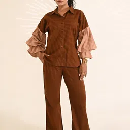 ANISH BY AHINSA Pure Cotton Shirt With Trouser Co-Ords-picture-40