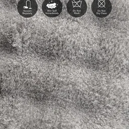 OBSESSIONS Grey Rectangular Bedside Runners image 5