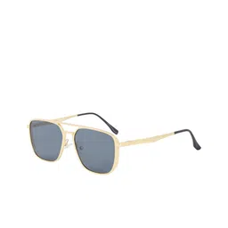 Espanshe Men Golden Mirage Rectangle Sunglass-10