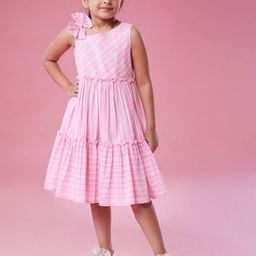 MASTARANG Flutter Sleeve A-Line Dress-image-1