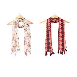 StoleVilla Floral Chiffon Stoles-picture-37