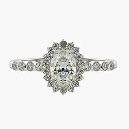 VALANOVA Women 18 Kt Silver Plated White Gold & Certified Lab Grown Diamond 0.66cts Ring-image-26