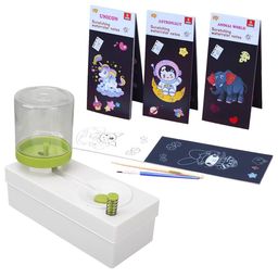 MUREN 2 In 1 Scratch & Paints Watercolor Book Brush Rinser Cleaner-23