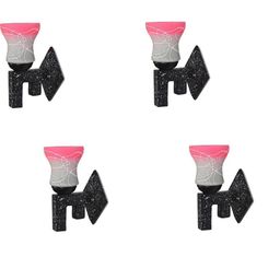 SOMIL Pink Glass Cylinder Printed Wall Lamps-image-59