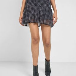 SF JEANS by Pantaloons Checked A-Line Mini Skirt-image-93