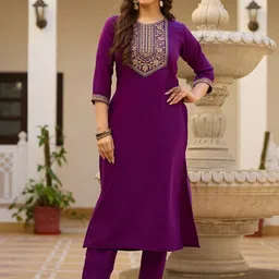 Fashion Basket Women Ethnic Motifs Embroidered Regular Kurta with Pyjamas & With Dupatta-16