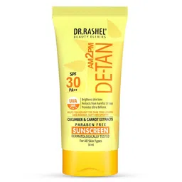 DR.RASHEL De-Tan Sunscreen SPF 30 PA+++ With Cucumber For Face & Body-50 ml-image-29