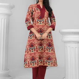 Readiprint Women Ethnic Motifs Printed Cotton Kurta with Palazzo-image-57