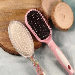 Jewelz Set Of 2 Flat Hair Brush For Perfect Detangling Sleek Hair-73