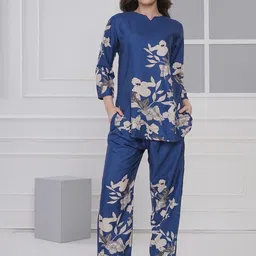 NEYSA Printed Pure Cotton Round Neck Tunic With Trousers Co-Ords Set-picture-13