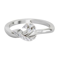 Sparkles Lab Grown Diamond 0.11 Carat Round Cluster Ring IGI Certified 14K-image-90