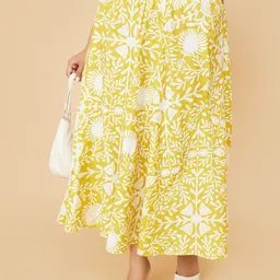 max Printed Flared Skirt-image-51