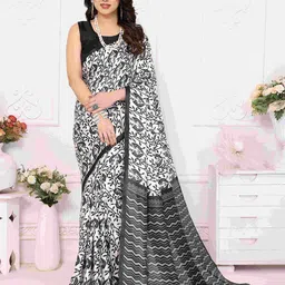 CATCHY FOREVER Ethnic Motifs Printed Saree With Unstitched Blouse Piece-image-78