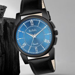 Relish Men Dial & Leather Straps Analogue Watch RE-NW2040-image-13