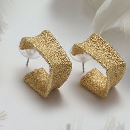 Maansh Contemporary Half Hoop Earrings-image-60