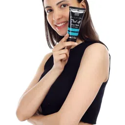 DERMEASE Charcoal Peel Off Face Mask With Aloevera Extract- 100 ml image 2