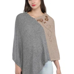 Exotic India Women Cashmere Embroidery Poncho-image-19