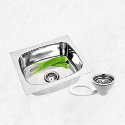 shivangan Premium Stainless Steel Kitchen Sink Scratch Resistant & Durable - 16x18x7 inch Top Mount-picture-2