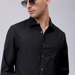 The Indian Garage Co Men Spread Collar Solid Slim Fit Casual Shirt-image-56