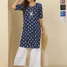 Anouk Rustic Women Pack of 5 Floral Printed Daily Straight Kurtas-image-89