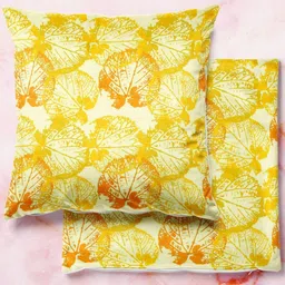 ArtzFolio Multicoloured Set of 2 Velvet Square Cushion Covers-51