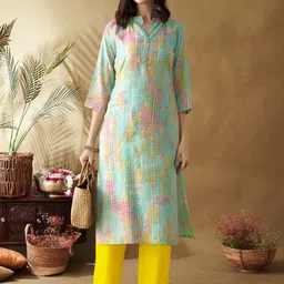 Anouk Women Tribal Printed Chanderi Silk Kurta-picture-52