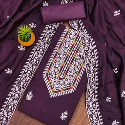 Maroosh Floral Embroidered Unstitched Dress Material-picture-48
