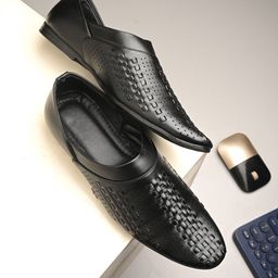 JK Port Men Textured Mojaris-image-54
