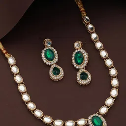 Anouk Alloy Gold-Plated Jewellery Set-image-46