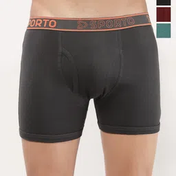 Sporto by Macho Pack Of 4 Mid Rise Short Trunks-picture-16