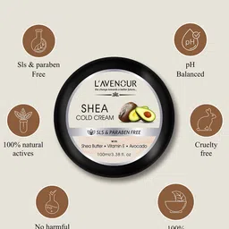 L'AVENOUR Set Of 3 Shea Butter Cold Cream With Vitamin E - 100 ml Each image 5